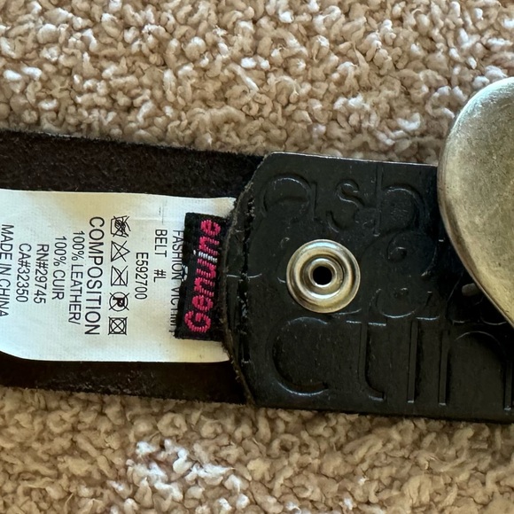 Volcom Women's Brown Belt with Heart Buckle size L - Picture 3 of 5